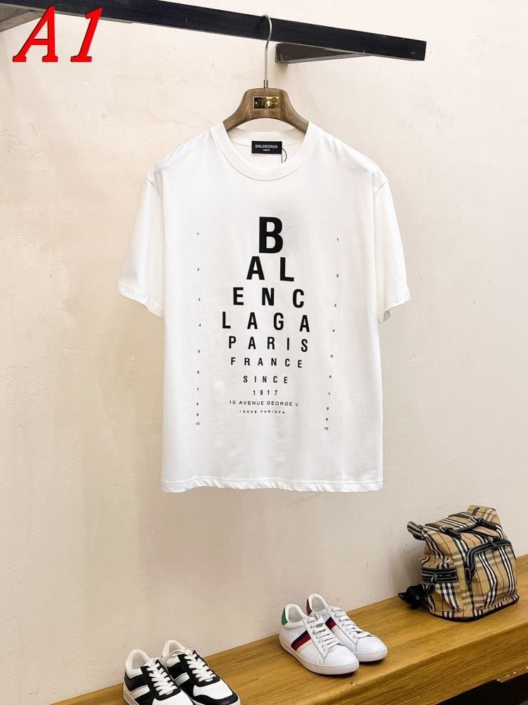 BALENCIAGAバレンシアガ 2025新作 ラウンドネック 半袖Tシャツ ジェンダーレス