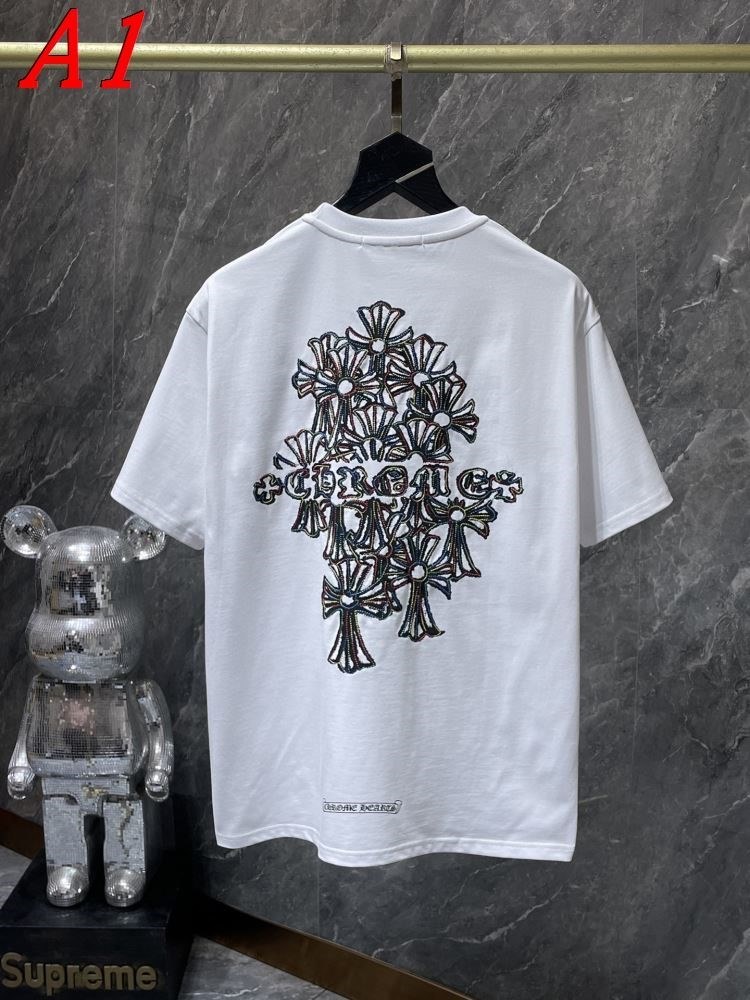 CHROME HEARTSクロムハーツ 2025新作 クルーネック 半袖Tシャツ ノスタルジック