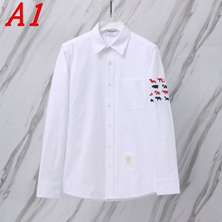 25新作 リピーター THOM BROWNE トムブラウン シャツ 0=S 1=M 2=L 3=XL 4=XXL