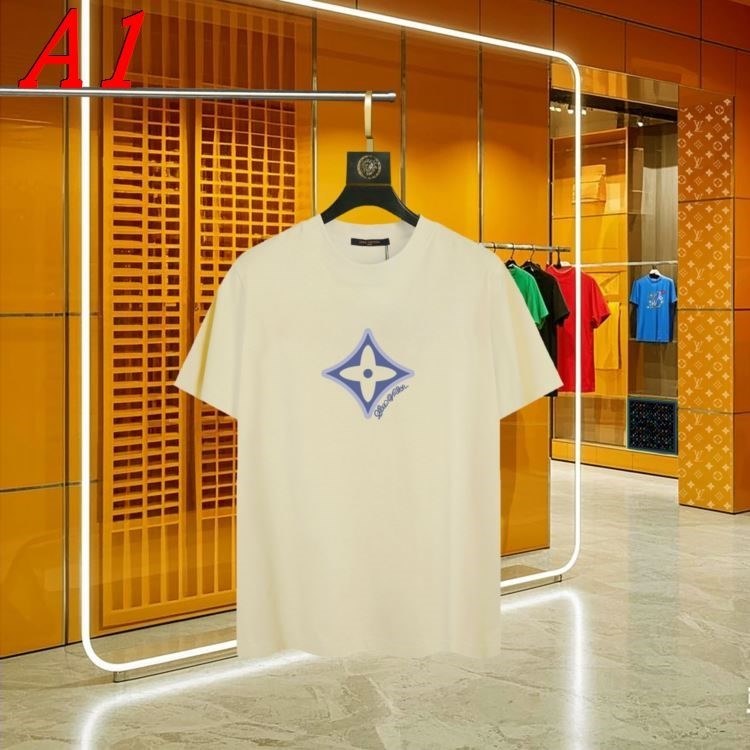 2025新作 LOUIS VUITTONルイヴィトン ラウンドネック 半袖Tシャツ アンニュイ