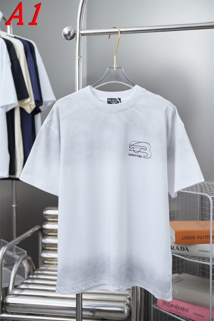 2025新作 BALENCIAGAバレンシアガ ラウンドネック 半袖Tシャツ フレッシュ