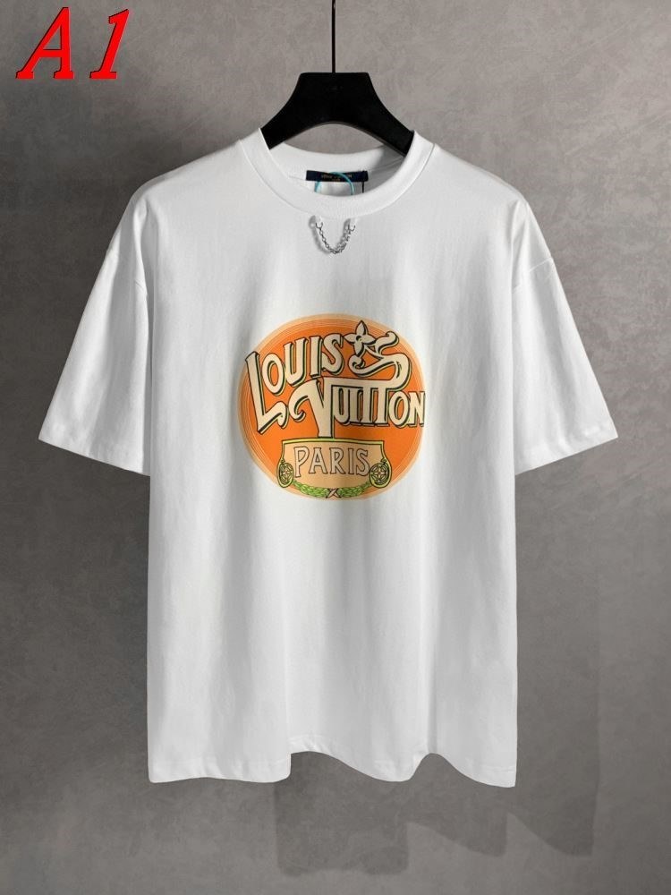 LOUIS VUITTONルイヴィトン 2025新作 クルーネック 半袖Tシャツ トレンド感