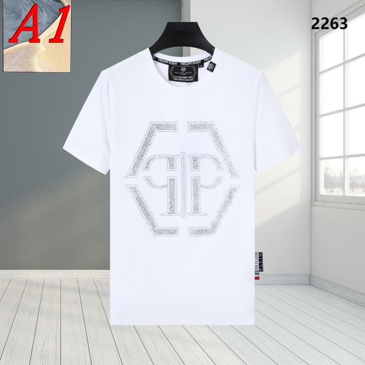 PHILIPP PLEINフィリッププレイン 2025新作 ラウンドネック 半袖Tシャツ エスニックモダン