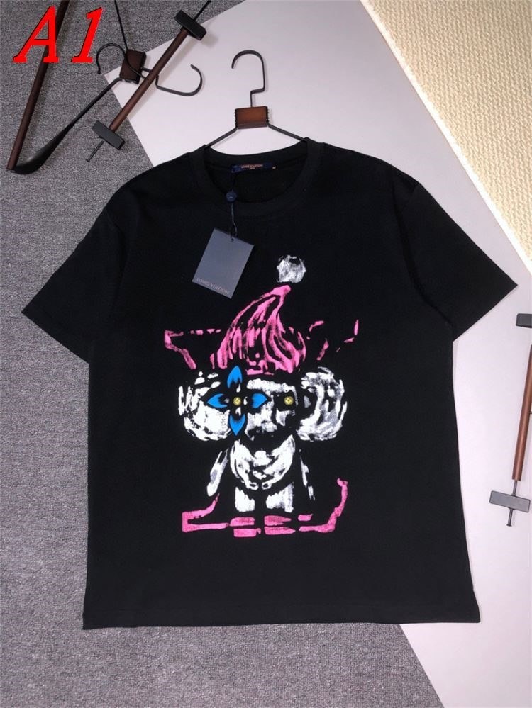 2025新作 LOUIS VUITTONルイヴィトン クルーネック 半袖Tシャツ エキサイティング
