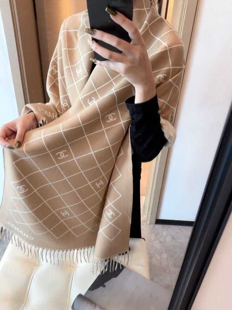 2025新品 シャネル ショール 数量限定 男女兼用