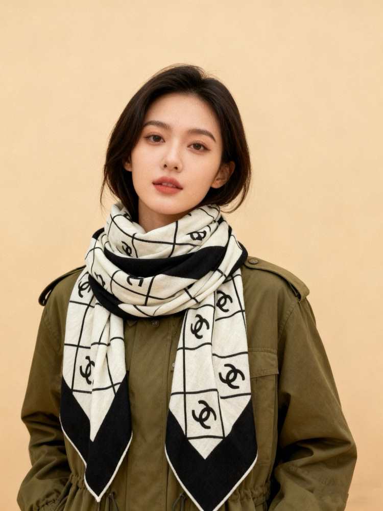 2025FW シャネル ショール リピーター 男女兼用