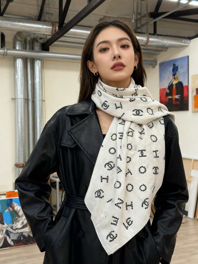 2025新品 シャネル ショール トレンド 男女兼用