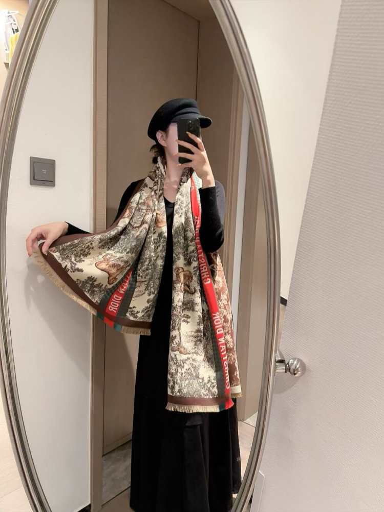 2025-26秋冬 ディオール ショール 通販 男女兼用
