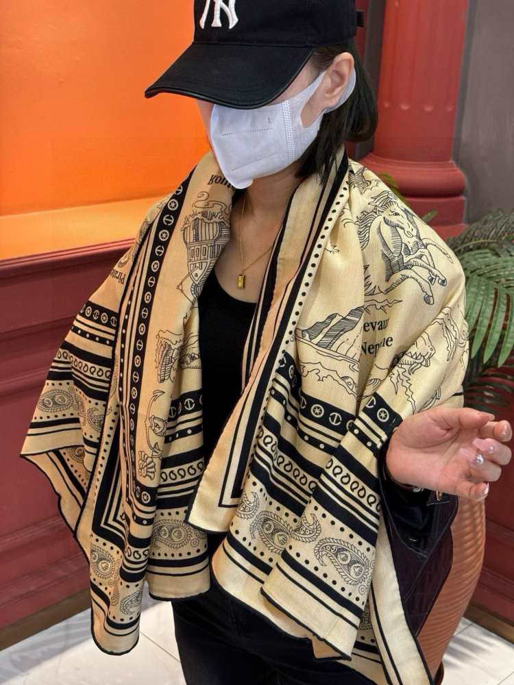 2025秋冬 エルメス ショール 高級感 男女兼用 多色可选