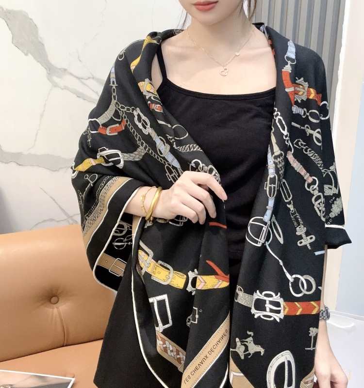 2025FW エルメス ショール コラボ 男女兼用 多色可选