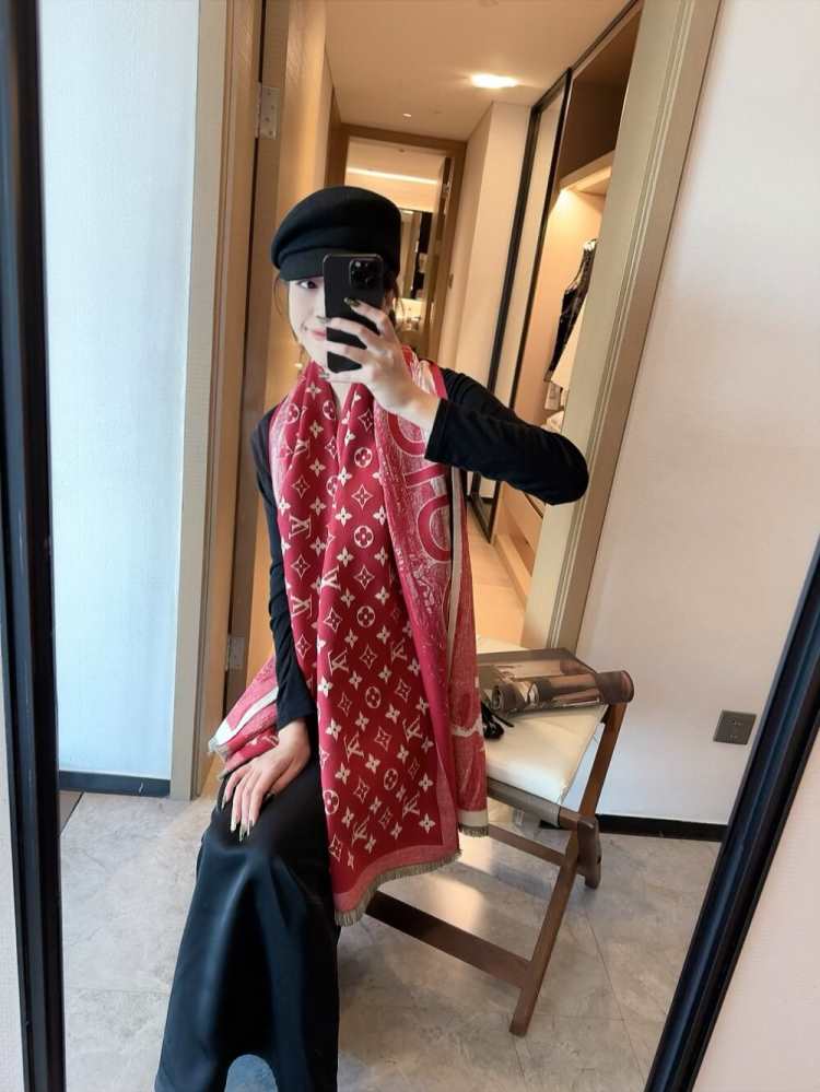 2025新品 ルイヴィトン ショール トレンド 男女兼用