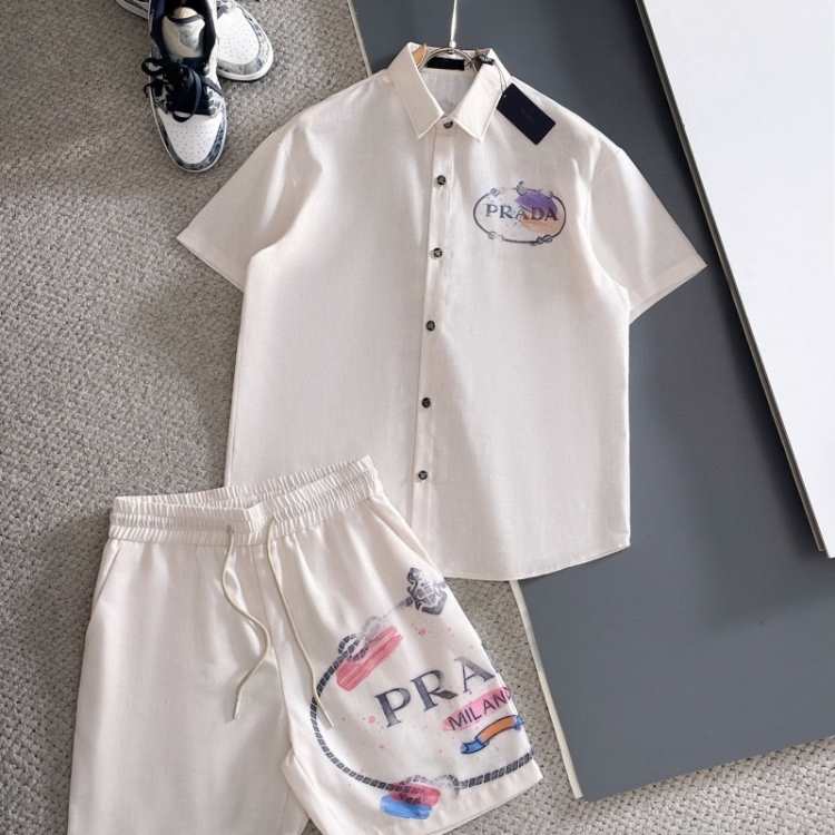 2026SS プラダ デイリーユース ワイルド メンズ セットアップ上下