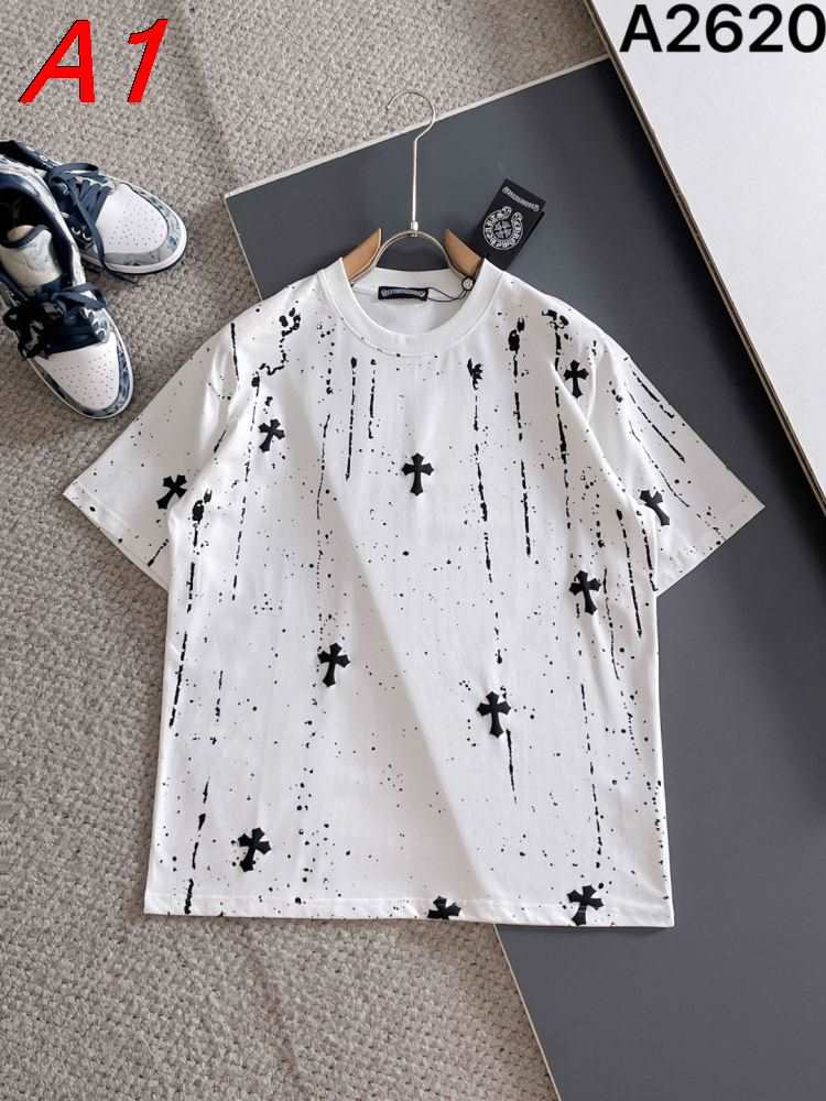 クロムハーツ 【クール&カジュアル】 エッジーなTシャツ ストリート系 着回し自在