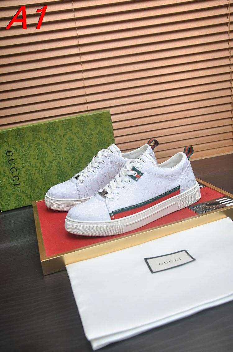 2026新作【Hermès】スニ-カー キャンバス × レザー × 白グレー レトロデザイン 运动 HE-