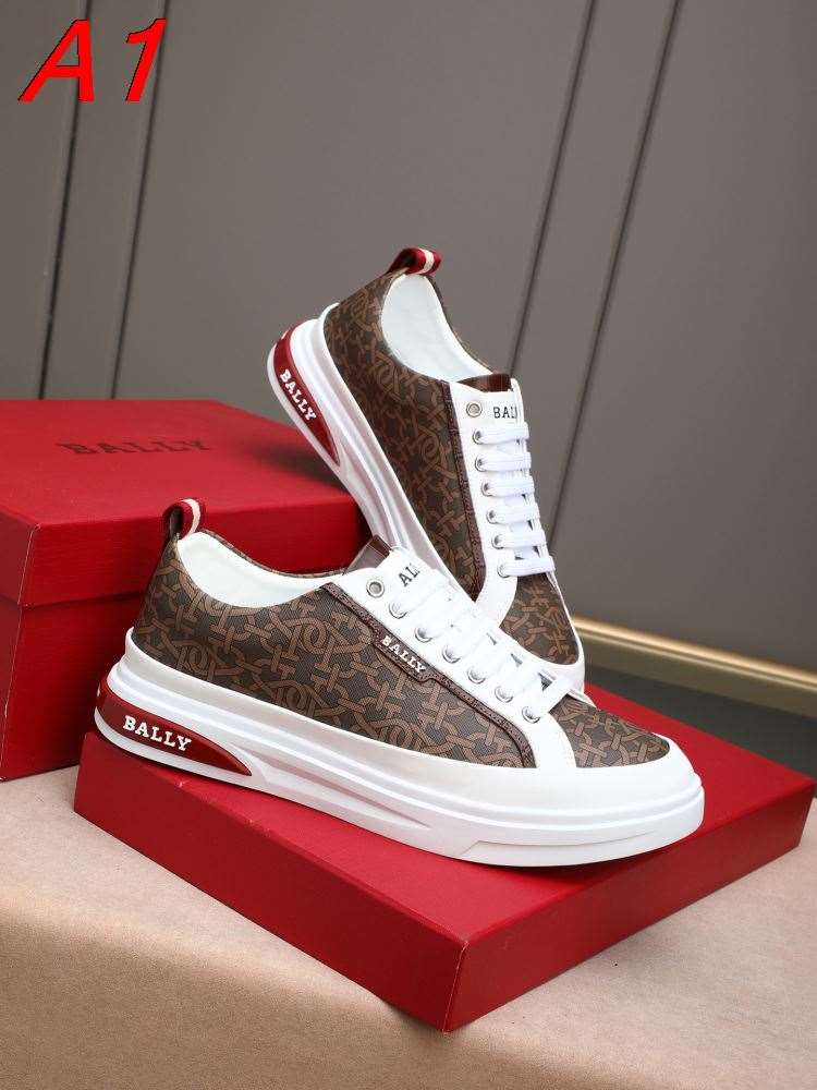 2026発売【Burberry】ローカットスニーカー キャンバス×レザー モノグラム BROWN×WHITE パーティー