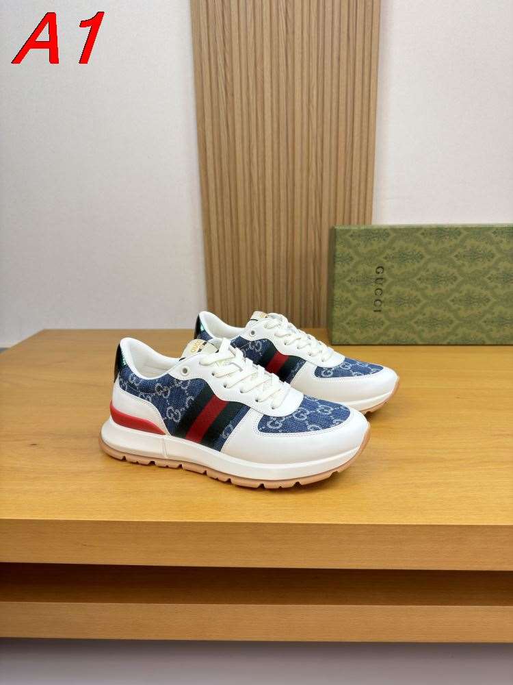 【Gucci】チャンキースニーカー スエード×メッシュ ウェブストライプ カーキ ストリート
