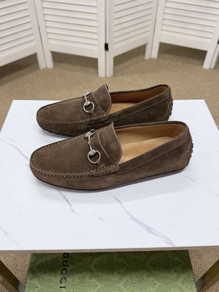 【Hermès】ローファー レザー 哑光 ×  黑  施ロック ビジネス HE-