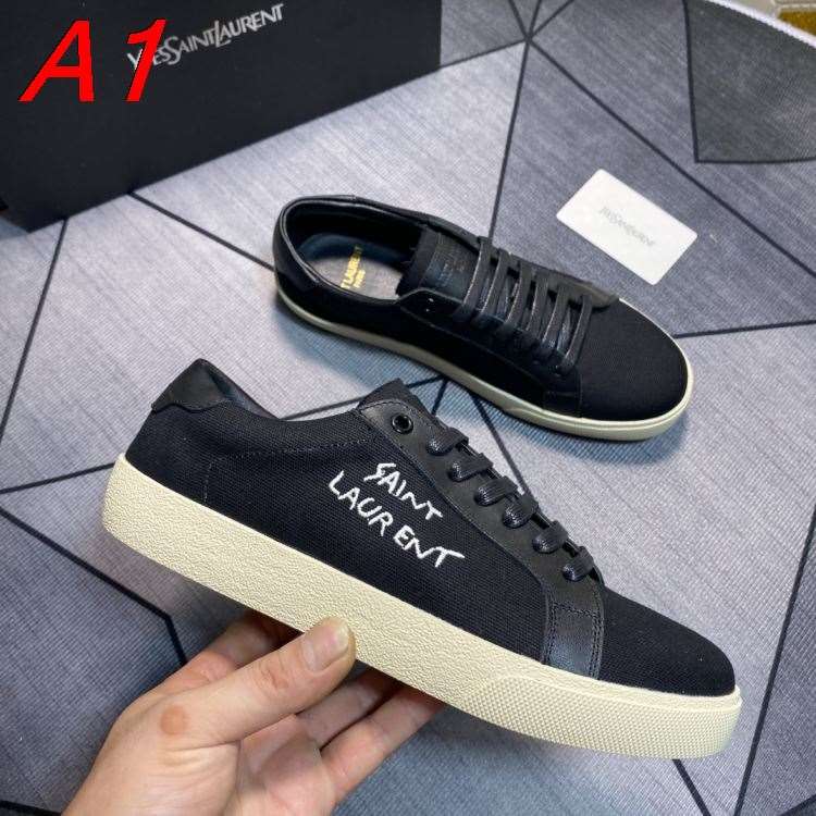 2026入荷しました【Saint Laurent】スニーカーファブリック SAINT LAURENT 手書き 黒 カジュアル