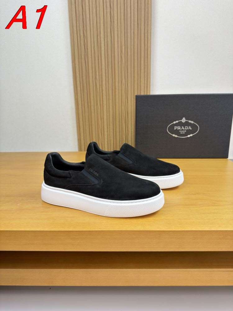 【Prada】スリッポン スエード スリングバック Black カジュアル