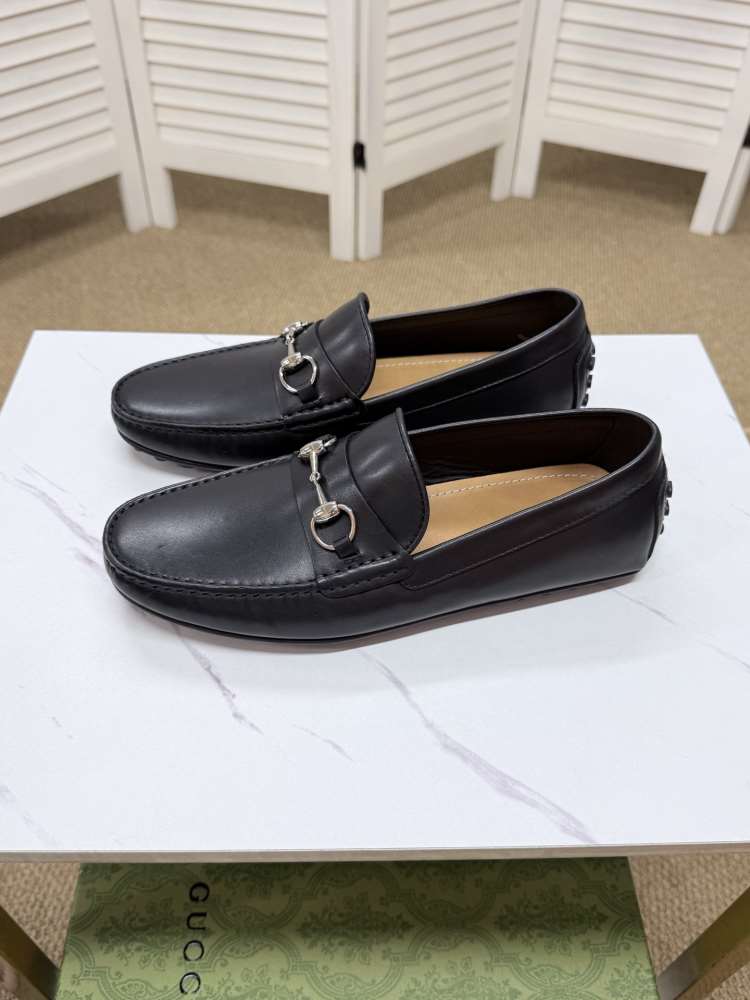 2026発売【Hermès】ローファー レザー ×  黑  Kellyロック ビジネス HE-