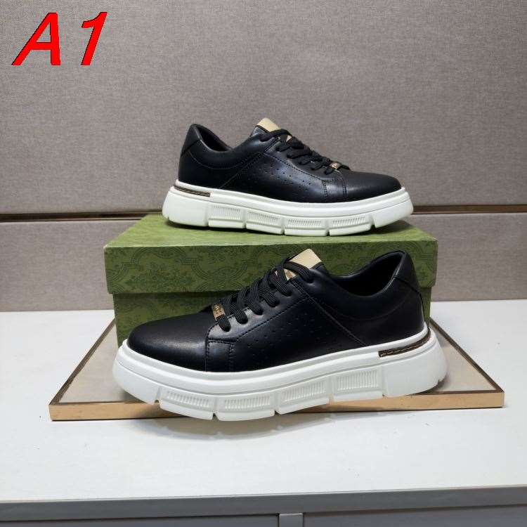 【Gucci】チャンキースニーカー レザー×メッシュ ウェブストライプ ベージュ ストリート