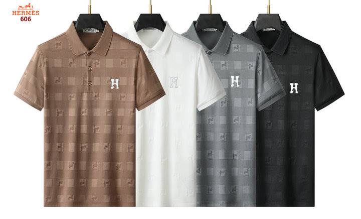 2026 エルメス 夏新着 スリムフィット ポロカラー半袖Tシャツ シンプル合わせやすい ベーシック ブランド コピー