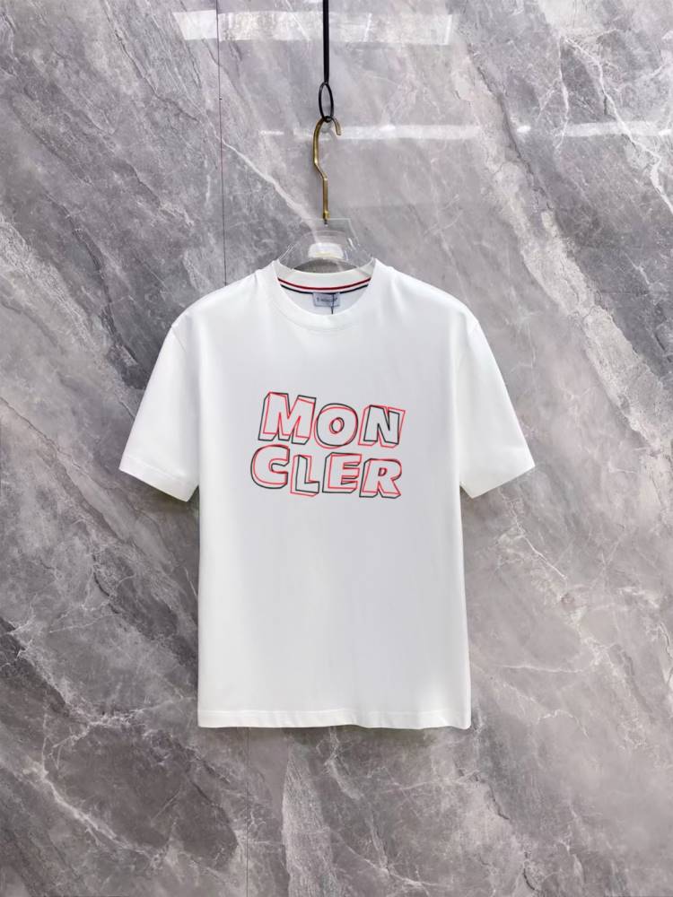 2026 モンクレール 夏先行販売 ハイエンドカスタム クルーネック半袖Tシャツ リラックスオーバーシルエット ブランド コピー