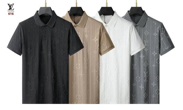 2026 ルイヴィトン 夏新着 ポロカラー半袖Tシャツ デイリービジカジカジュアル ベーシック ブランド コピー