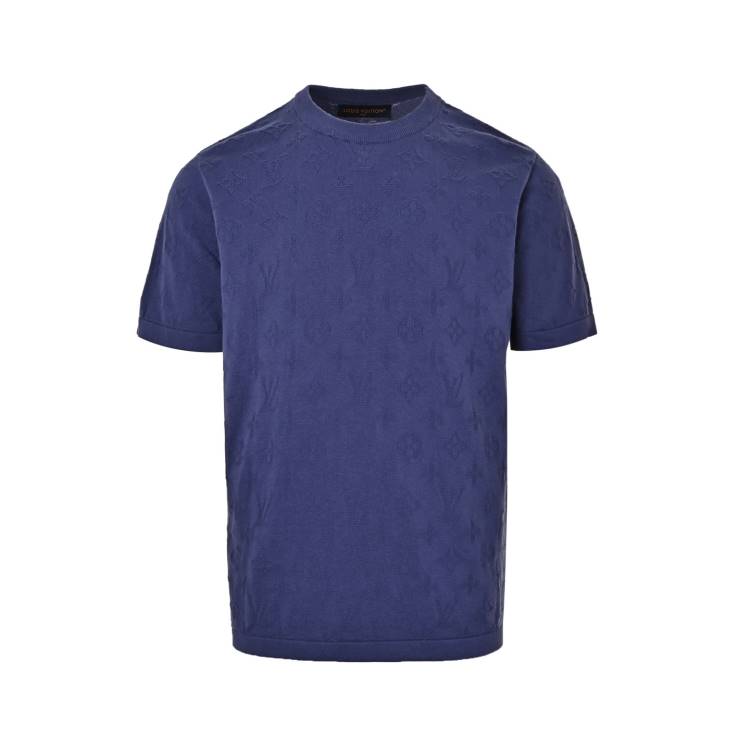 2026 ルイヴィトン 夏新着 総柄ジャカード クルーネック半袖Tシャツ デイリービジカジカジュアル モード ブランド コピー