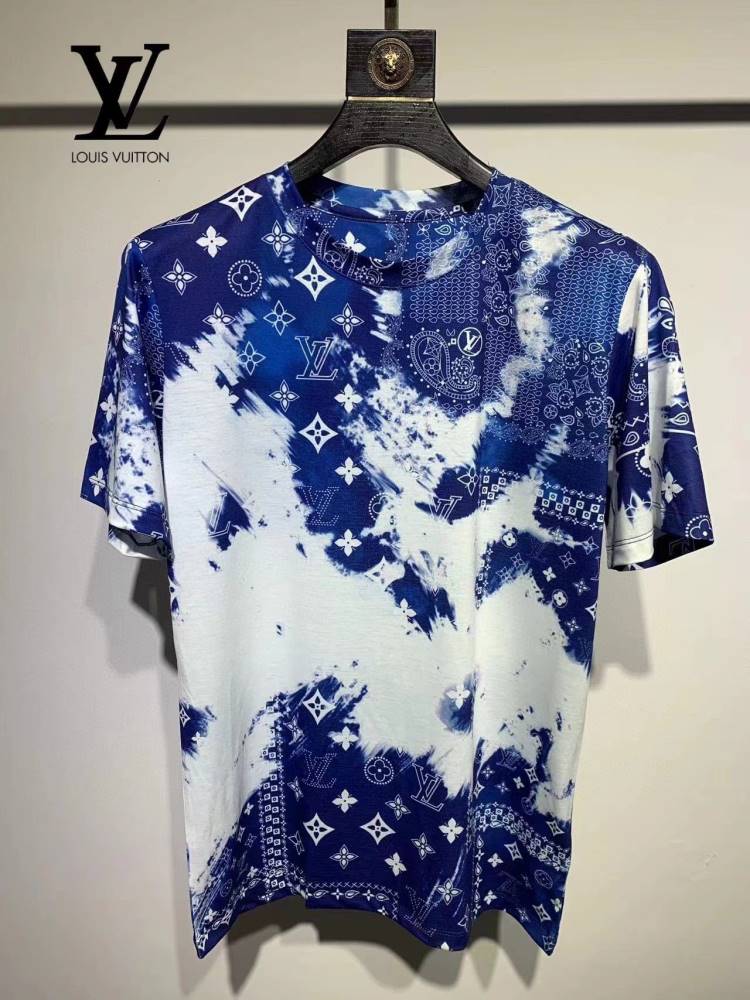 2026 ルイヴィトン 夏新着 シルケットハイエンド クルーネック半袖Tシャツ 洗濯耐久性抜群 ブランド コピー