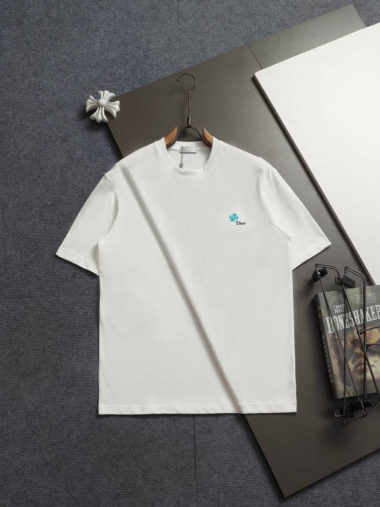 2026 ディオール 夏先行販売 ハイエンドカスタム クルーネック半袖Tシャツ 欧州サイズ大きめ スタンダード ブランド コピー