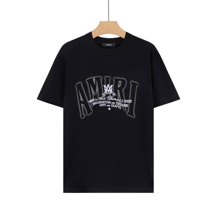 2026 アミリ 夏新着 快適フィット クルーネック半袖Tシャツ デイリービジカジカジュアル ブランド コピー