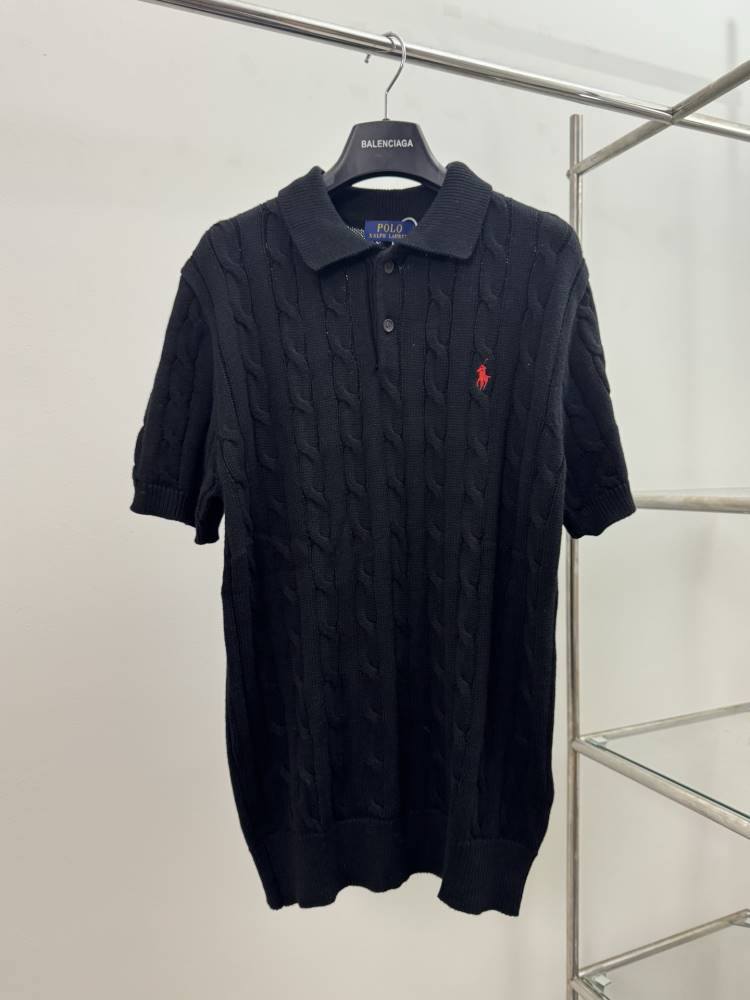 2026 ポロ ラルフローレン 夏新着 かぎ針編み コットン100% ニット半袖Tシャツ ゆったりドロップショルダー ブランド コピー