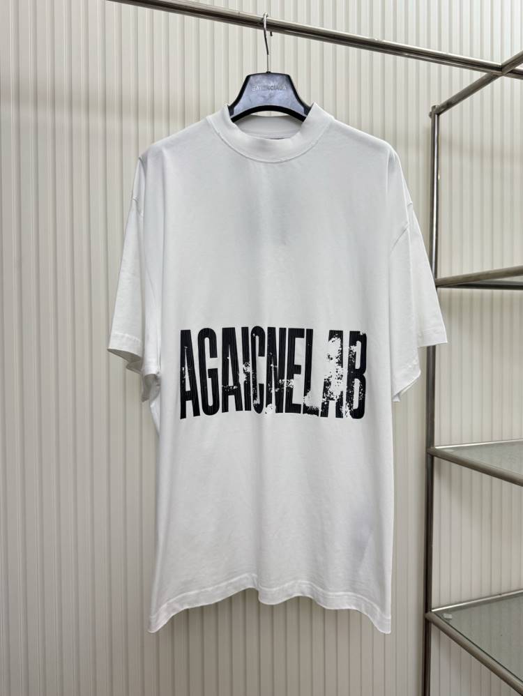 2026 バレンシアガ 夏新着 レタープリント クルーネック半袖Tシャツ きめ細かく柔らかな肌触り ブランド コピー