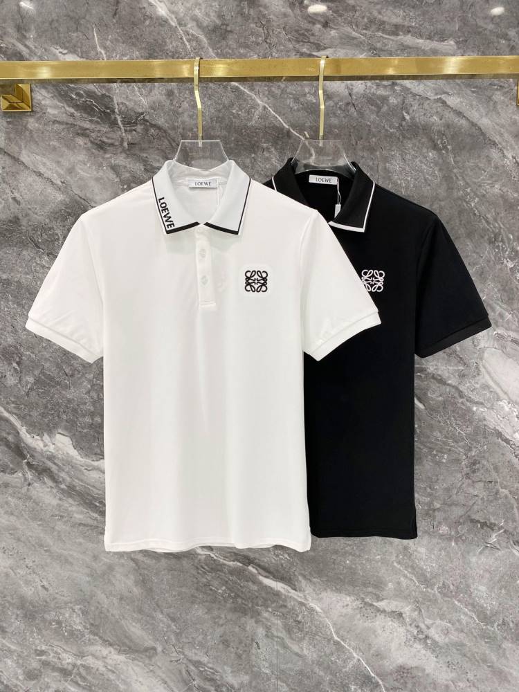 2026 ロエベ 夏新着 ハイエンド ポロカラー半袖Tシャツ 柔らか肌触り型崩れなし ブランド コピー