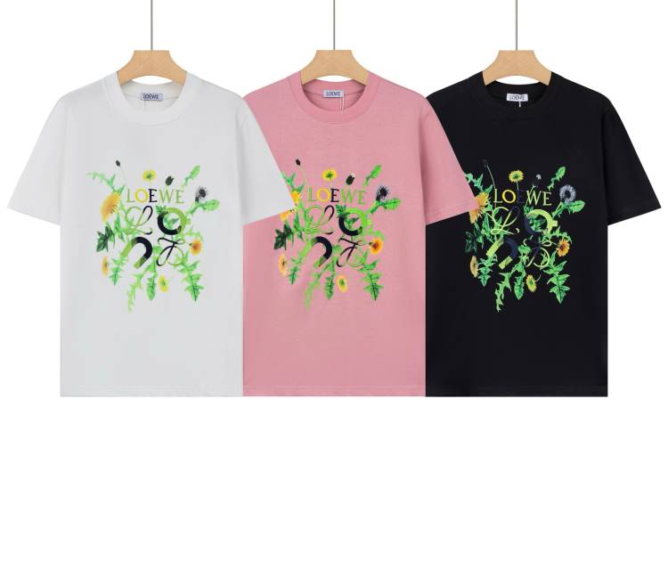 2026 ロエベ 夏新着 スリムフィット クルーネック半袖Tシャツ デイリービジカジカジュアル ブランド コピー