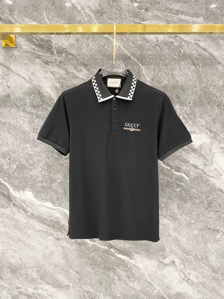 2026 グッチ 夏新着 快適フィット ポロカラー半袖Tシャツ 柔らか肌触り型崩れなし カジュアル ブランド コピー
