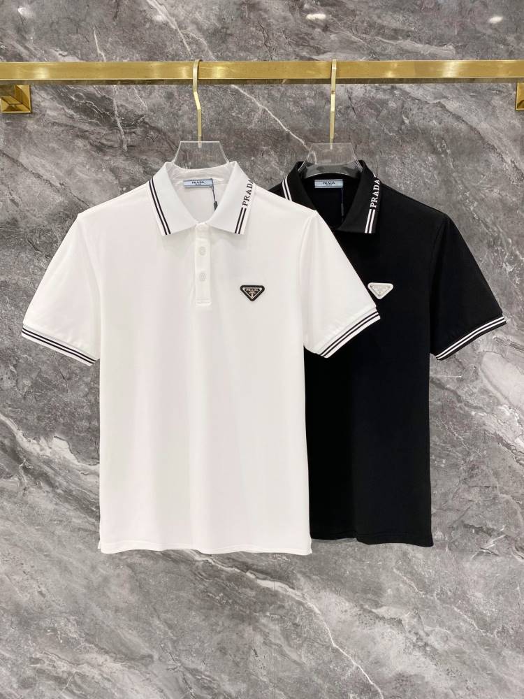 2026 プラダ 夏新着 ポロカラー半袖Tシャツ シンプル合わせやすい ベーシック ブランド コピー