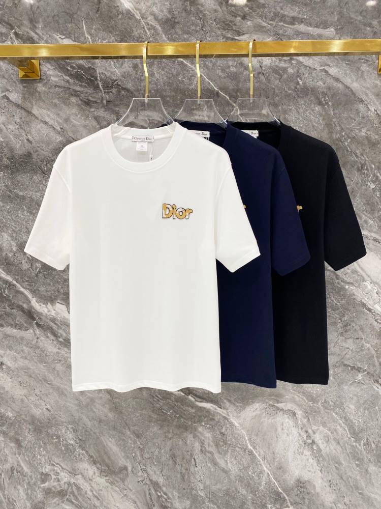 2026 ディオール 夏先行販売 ヴィンテージ クルーネック半袖Tシャツ リラックスオーバーシルエット ブランド コピー