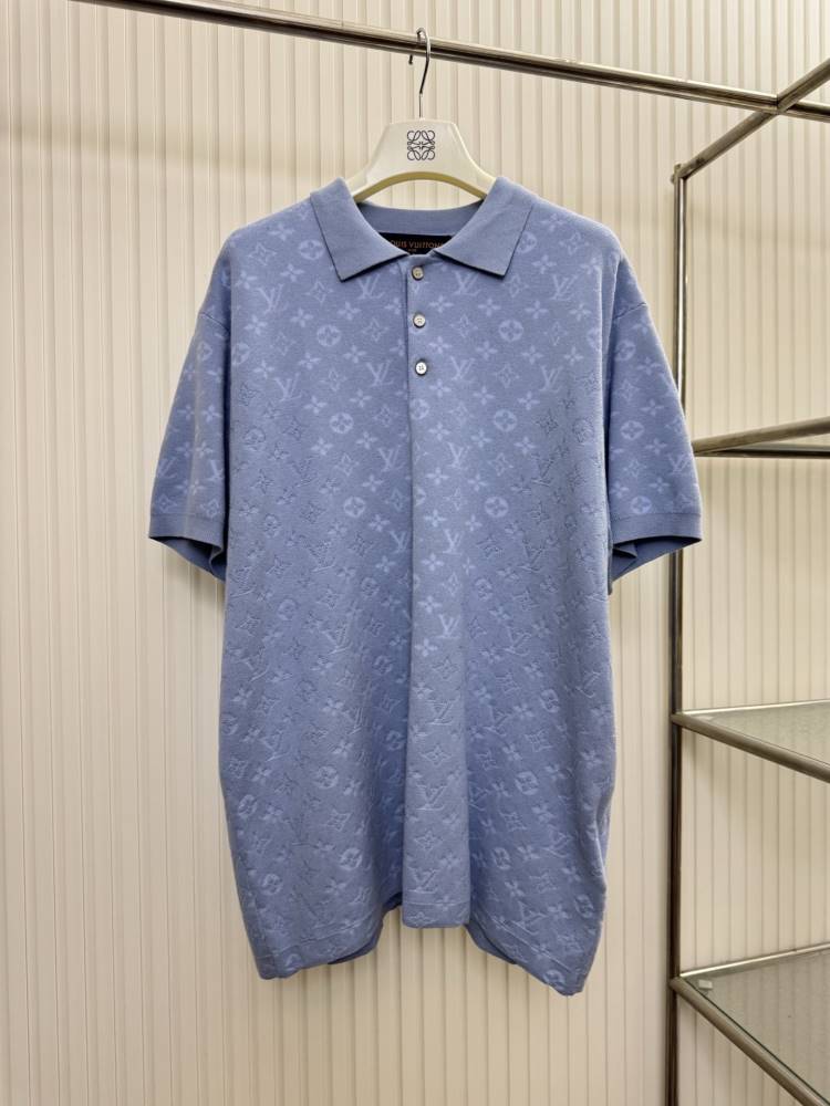 2026 ルイヴィトン 夏新着 レタリングジャカード ニット半袖Tシャツ シンプル合わせやすい ブランド コピー