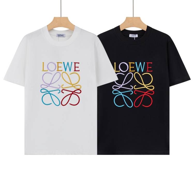 2026 ロエベ 夏新着 ベーシック クルーネック半袖Tシャツ 洗濯耐久性抜群 ブランド コピー