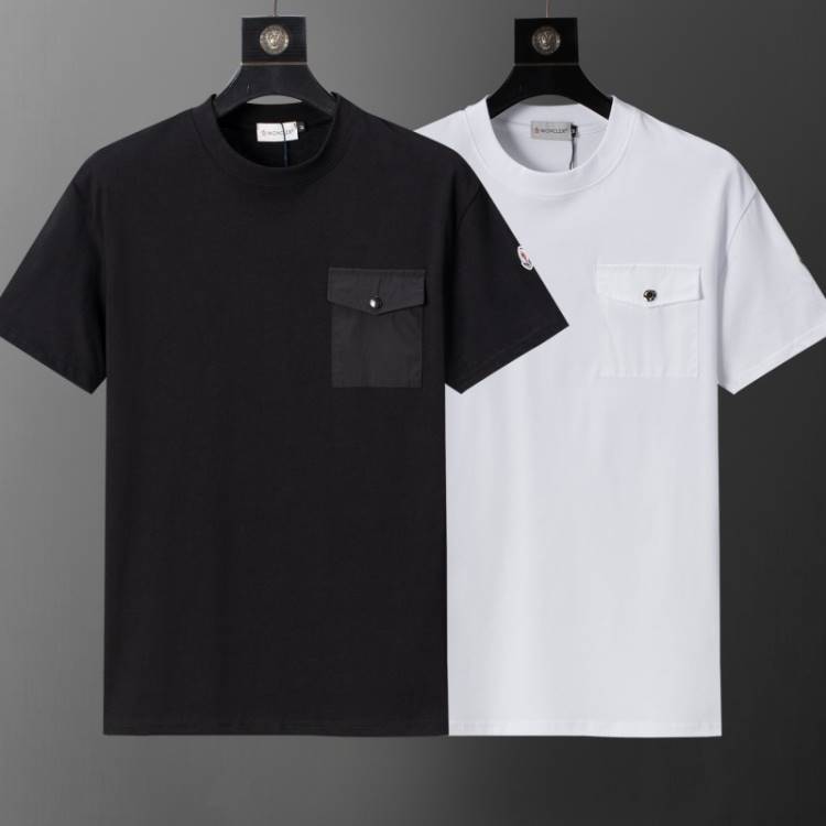 2026 モンクレール 夏新着 クルーネック半袖Tシャツ ゆったりドロップショルダー ラグジュアリー デイリー ブランド コピー
