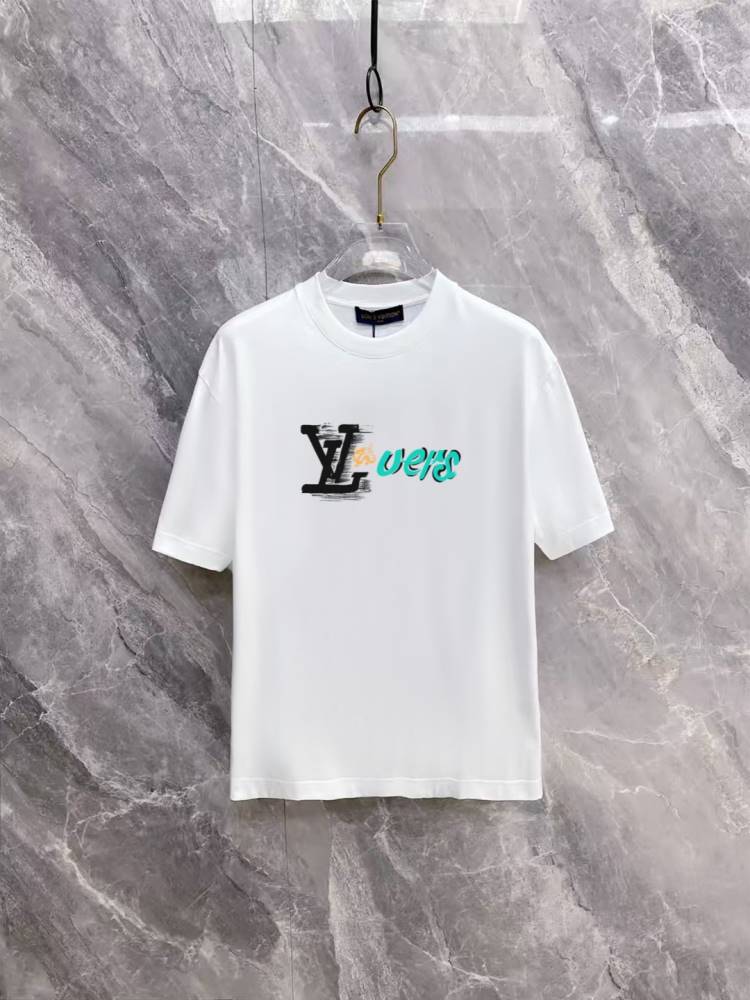 2026 ルイヴィトン 夏先行販売 ハイエンドカスタム クルーネック半袖Tシャツ きめ細かく柔らかな肌触り ブランド コピー