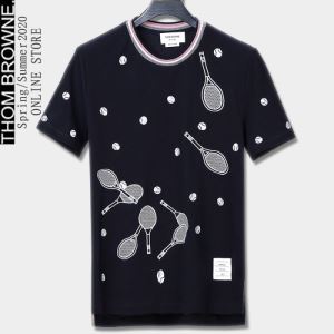 半袖Tシャツ 2色可選 １点限りVIPセール トムブラウンおしゃれ刷新に役立つ THOM BROWNE お手頃プライス