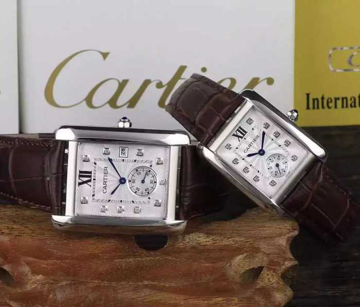 2020 SALE開催 カルティエCARTIER 恋人腕時計 輸入クオーツムーブメント 多色選択可