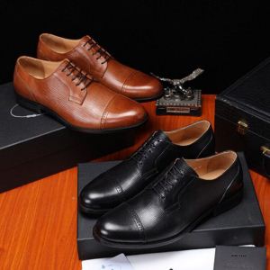 発表の新作モデル 革靴 PRADA 限定品 人気No1 プラダ 2色可選【2020春夏】最新コレクション