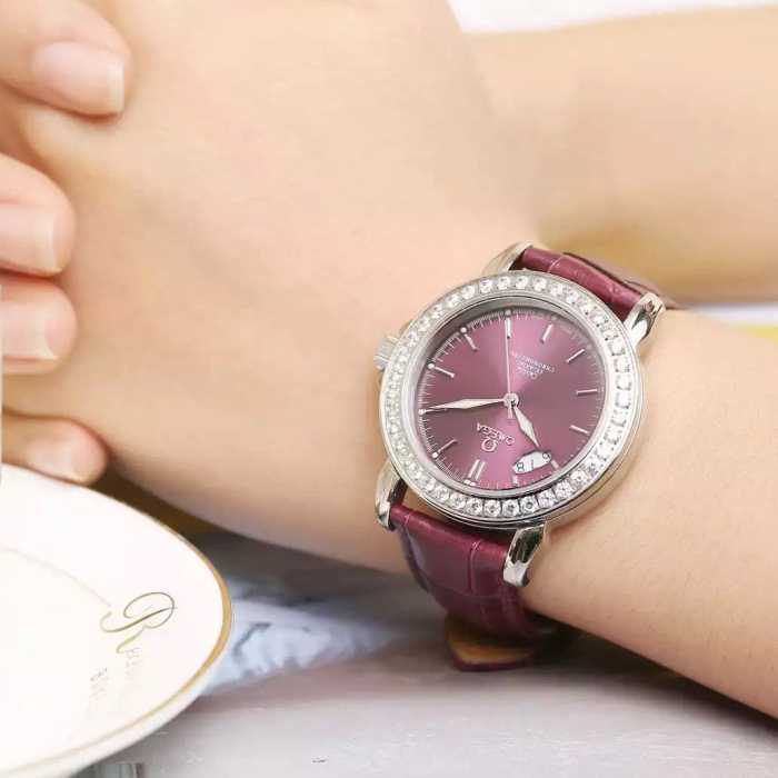 2020 おすすめオススメOMEGA オメガ スイス輸入クオーツムーブメント 女性用腕時計 7色可選