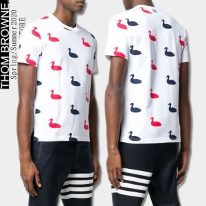 2色可選 スタイルアップ 半袖Tシャツ シンプルなファッション トムブラウン 2020モデル THOM BROWNE