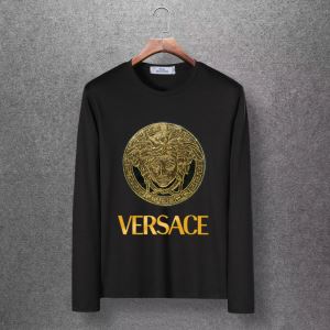 速報2020年秋ファッショントレンド ヴェルサーチ VERSACE 長袖Tシャツ 4色可選 秋冬に大注目のカラー