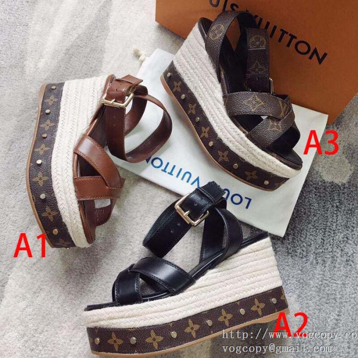 ファッション ルイ ヴィトン LOUIS VUITTON サンダル 3色可選 絶妙にオシャレ人気アイテム